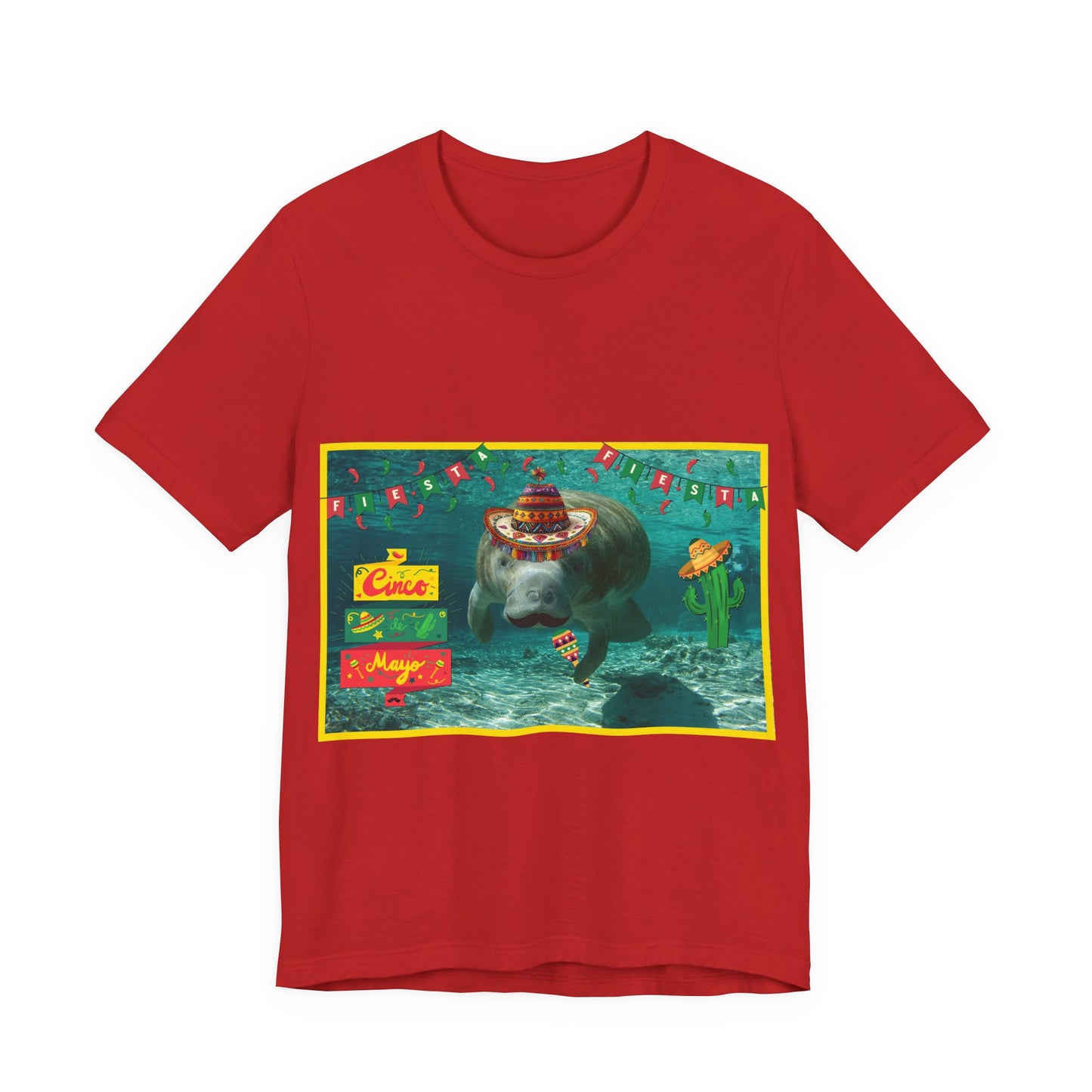 Happy Cinco de Mayo Manatee Tee - Manatee Marketplace 
