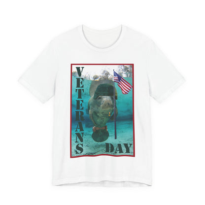 Veteran's Day Manatee Tee - Manatee Marketplace 